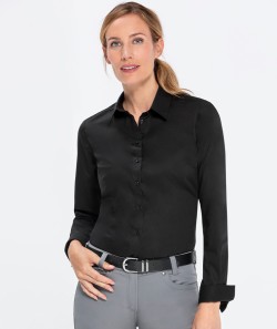 GREIFF Damen-Bluse BASIC Slim Fit, langarm