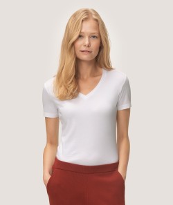HAKRO Damen V-Shirt STRETCH, Slim Fit 172