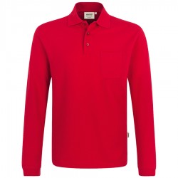 HAKRO Herren Longsleeve Pocket-Poloshirt TOP, Comfort Fit 809