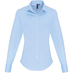 Premier Damen-Bluse POPLIN STRETCH, langarm