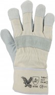 Asatex Falke C Rindspaltleder Handschuhe, naturfarben (120 Paar / Packung / Größe)