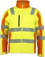 Asatex Warnschutz Prevent® Trendline Softshelljacke 2-farbig, gelb oder orange