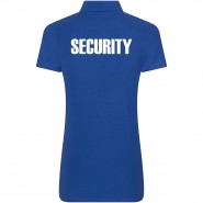DaVinci Damen Poloshirt Premium SECURITY inkl. Brust- & Rückendruck