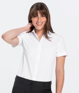 GREIFF Damen-Bluse SIMPLE Regular Fit, kurzarm