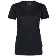 HAKRO Damen V-Shirt COOLMAX®, Regular Fit 187