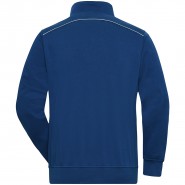 James & Nicholson Unisex Half Zip-Sweatshirt SOLID