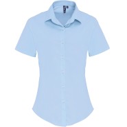 Premier Damen-Bluse POPLIN STRETCH, kurzarm